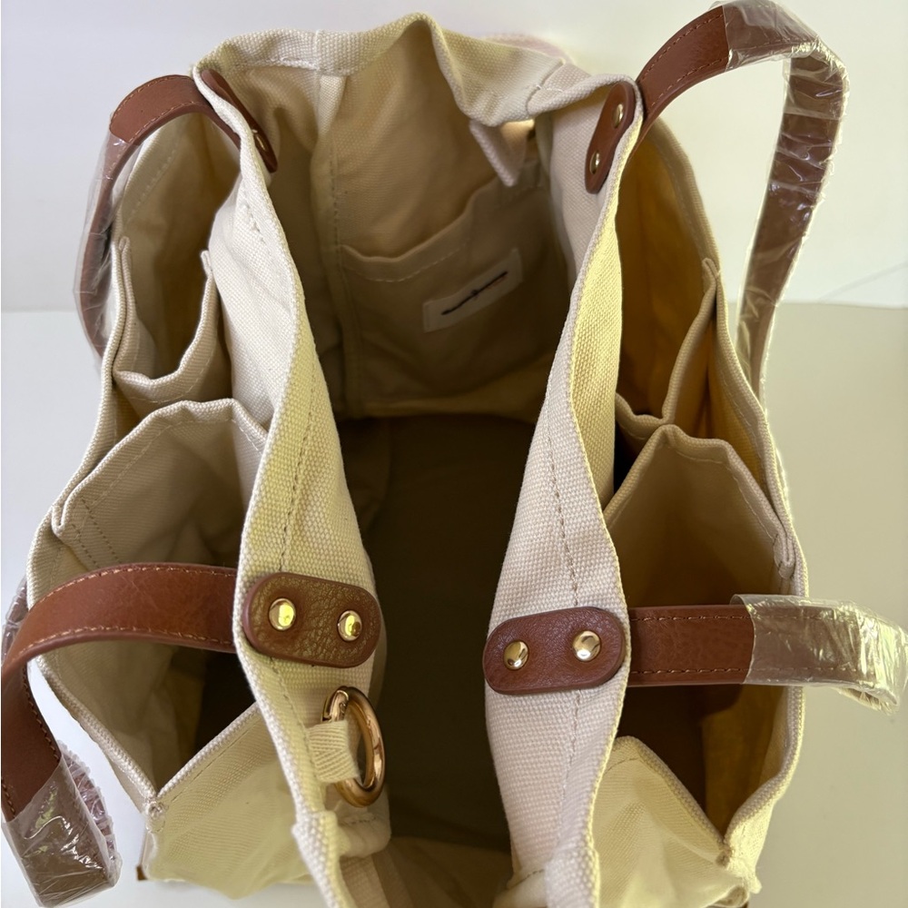 NWOT Free People Verve Canvas Market Tote - Picture 6 of 15